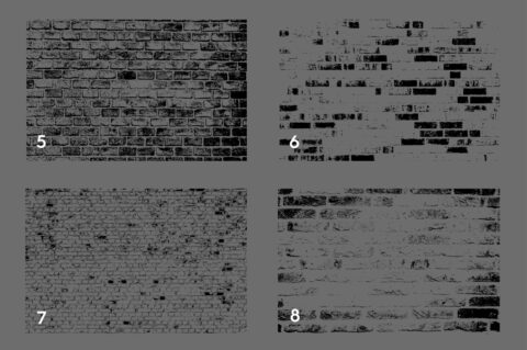 Bricks Wall Texture Overlays Preview Set 2