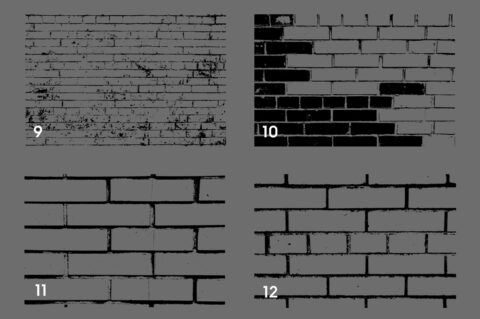 Bricks Wall Texture Overlays Preview Set 3