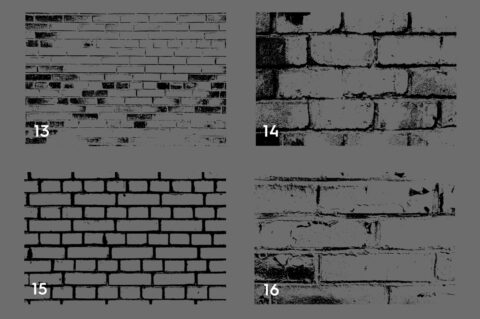 Bricks Wall Texture Overlays Preview Set 4