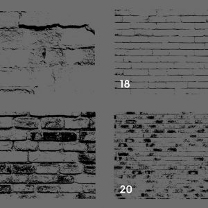 Bricks Wall Texture Overlays Preview Set 5