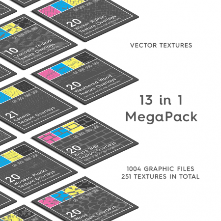 251 Natural Vector Textures Megapack