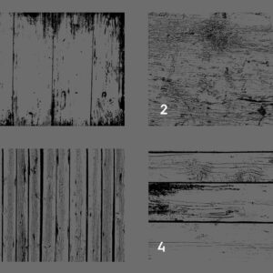 20 Weathered Wood Vector Texture Overlays - Image 8
