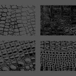 Crocodile Leather Texture Overlays Preview Set 2