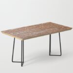 Palm Bark Pattern Coffee Table
