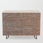 Palm Bark Pattern Credenza