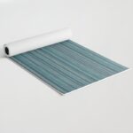 Blue Striped Knitted Weaving Yoga Mat