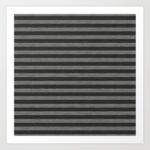 Gray Striped Knitted Weaving Art Print