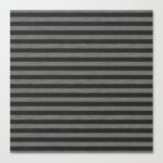 Gray Striped Knitted Weaving Canvas Print