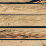 Wooden beach way. Wood planks with nails texture. Wooden boards background. Horizontal direction.