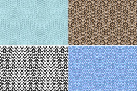 Seigaiha Patterns Preview Set 2