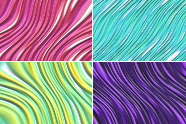 20 Liquid Curves Motion Background Textures. Seamless Transition.