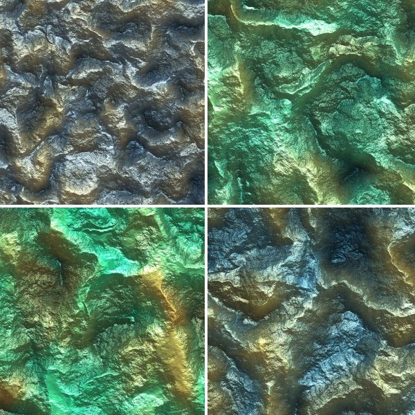 20 Metal Mineral Wall Background Textures. Seamless Transition.
