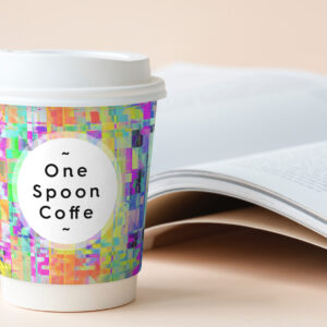 100 Distortion Background Textures Usage Preview Cup near the Book