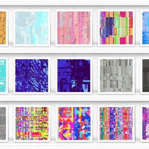 100 Distortion Background Textures Preview Set 1