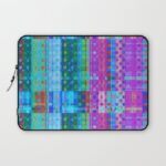 Dotty Colored Glitch Art Laptop Sleeve