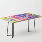 Distorted Abstract Geometric Coffee Table