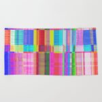 Distortion Art Beach Towel