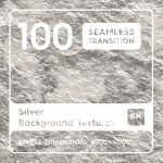 100 Silver Background Textures. Seamless Transition.