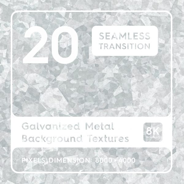 20 Galvanized Metal Background Textures Preview Square