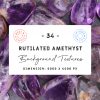 34 Rutilated Amethyst Background Textures Square Cover
