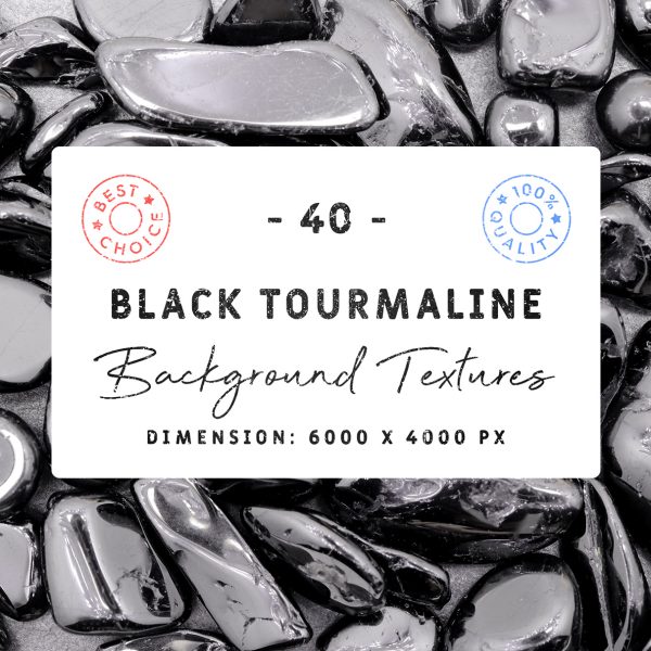 Black Tourmaline Background Textures Square Cover Preview