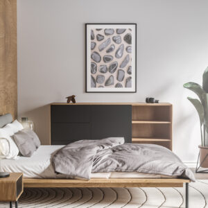 Bedroom Black Tourmaline Background Textures Modern Poster Preview