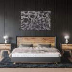 Bedroom Black Tourmaline Background Textures Modern Poster Preview