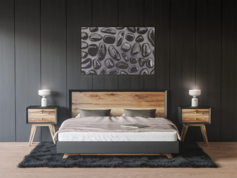 Bedroom Black Tourmaline Background Textures Modern Poster Preview