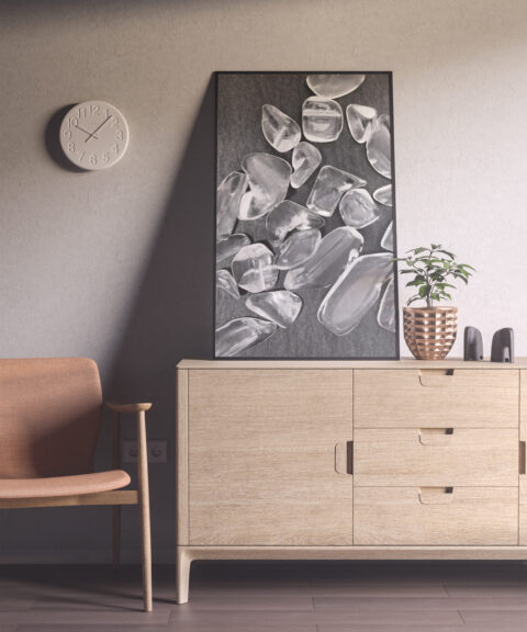 Entryway Clear Quartz Background Textures Modern Poster Preview