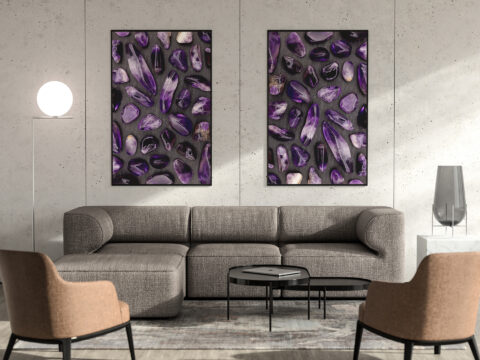 Amethyst Background Textures Interior Poster Preview