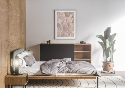 Bedroom Rose Quartz Background Textures Modern Poster Preview
