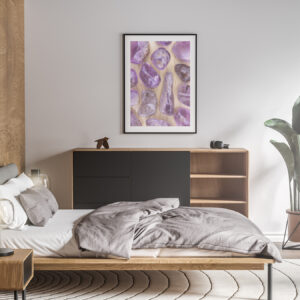 Bedroom Rutilated Amethyst Background Textures Modern Poster Preview