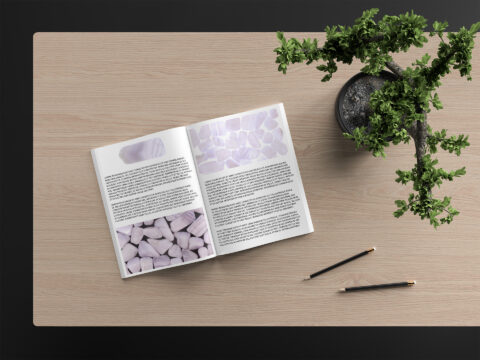 Blue Lace Agate Background Textures Magazine Article Preview