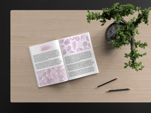 Rose Quartz Background Textures Magazine Article Preview
