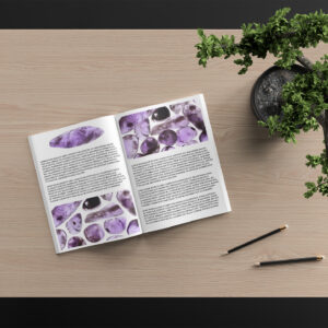 Rutilated Amethyst Background Textures Magazine Article Preview