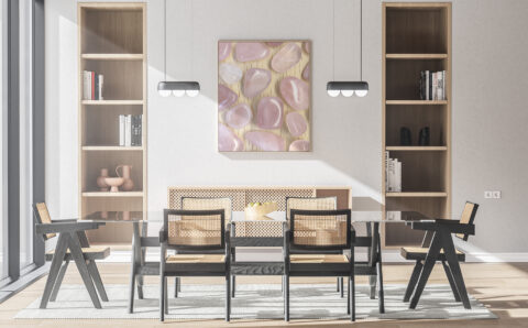 Kitchen Rose Quartz Background Textures Modern Poster Preview