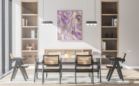 Kitchen Rutilated Amethyst Background Textures Modern Poster Preview