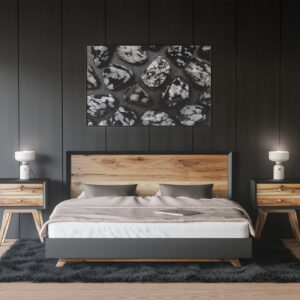 Bedroom Snowflake Background Textures Modern Poster Preview