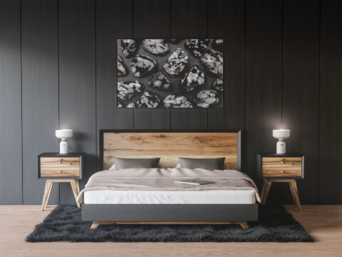 Bedroom Snowflake Background Textures Modern Poster Preview