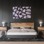 Bedroom Blue Lace Agate Background Textures Modern Poster Preview