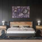 Bedroom Rutilated Amethyst  Background Textures Modern Poster Preview