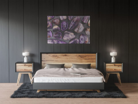 Bedroom Rutilated Amethyst Background Textures Modern Poster Preview