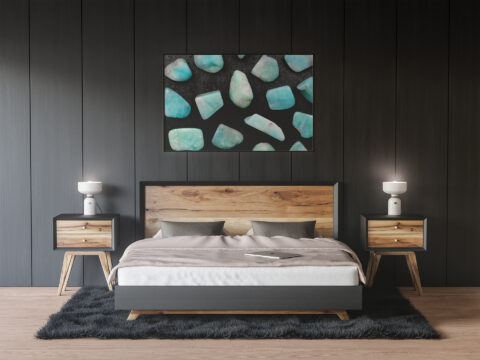 Amazonite Background Textures Interior Poster Preview