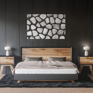 Bedroom White Turquoise Background Textures Modern Poster Preview