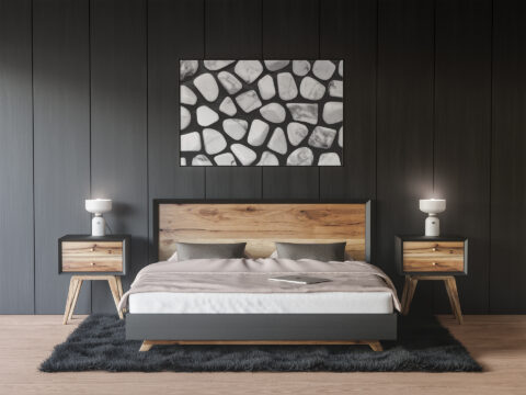 Bedroom White Turquoise Background Textures Modern Poster Preview