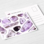 Rutilated Amethyst  Background Textures Postcard Preview