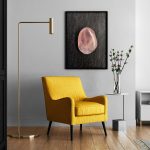 Living Room Rose Quartz Background Textures Modern Poster Preview