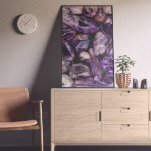 Living Room Rutilated Amethyst Background Textures Modern Poster Preview