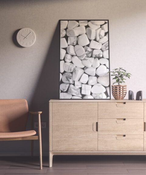 Living Room White Turquoise Background Textures Modern Poster Preview