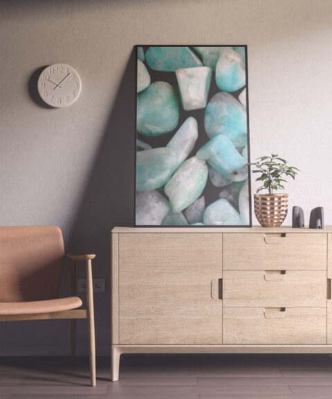Amazonite Background Textures Interior Poster Preview
